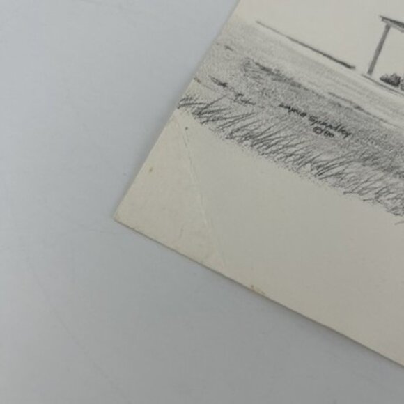 Wayne Spradley Set/2 Cropwell Baptist Church - Post Office Trading Post -Signed - Picture 7 of 16